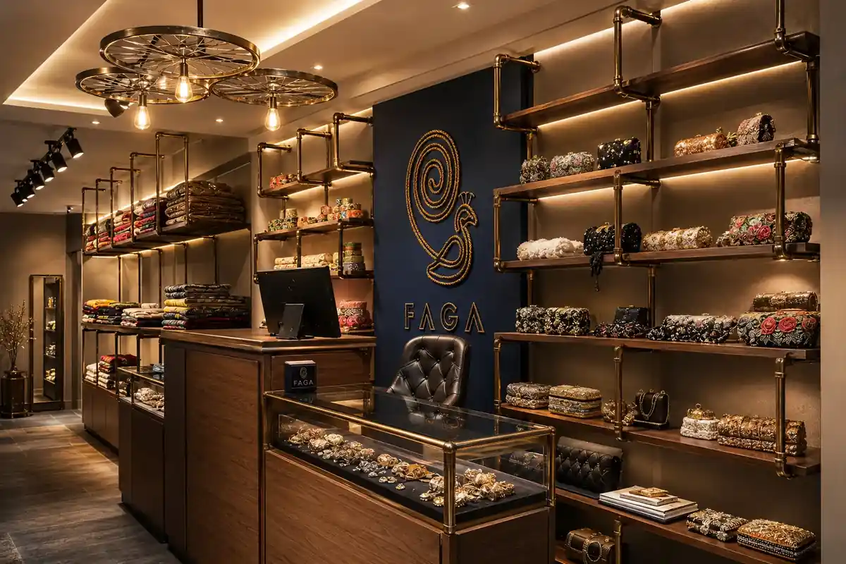 Retail store interior, Trivandrum, fitted out by Rzianz Infrastructures