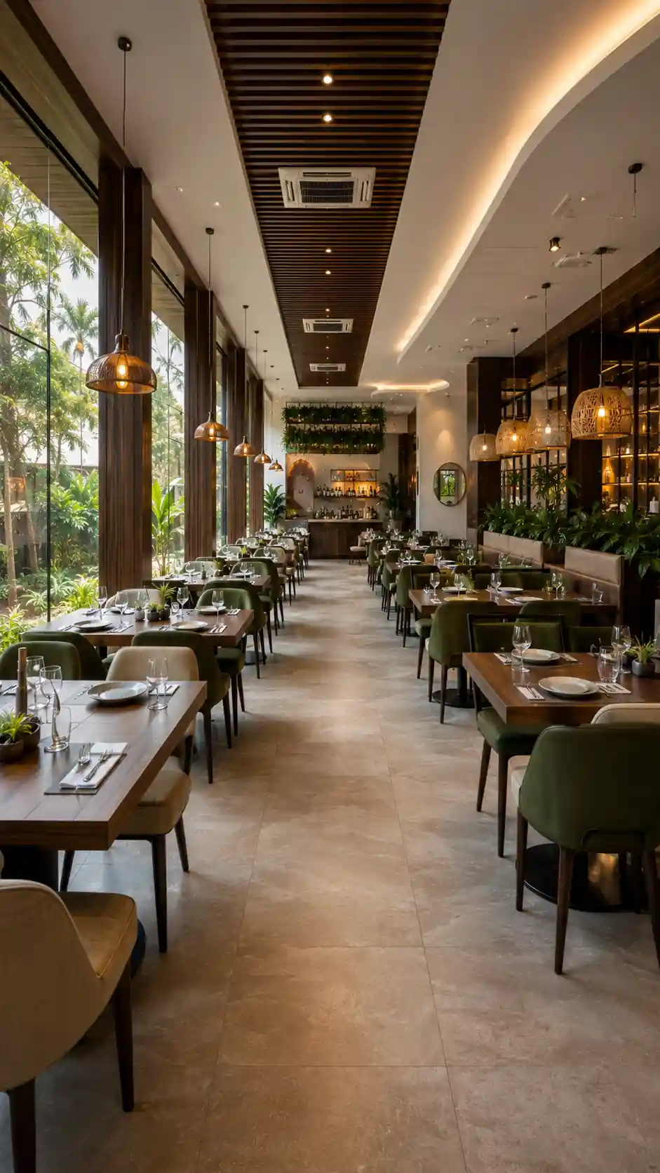 Restaurant interior, Trivandrum, fitted out by Rzianz Infrastructures