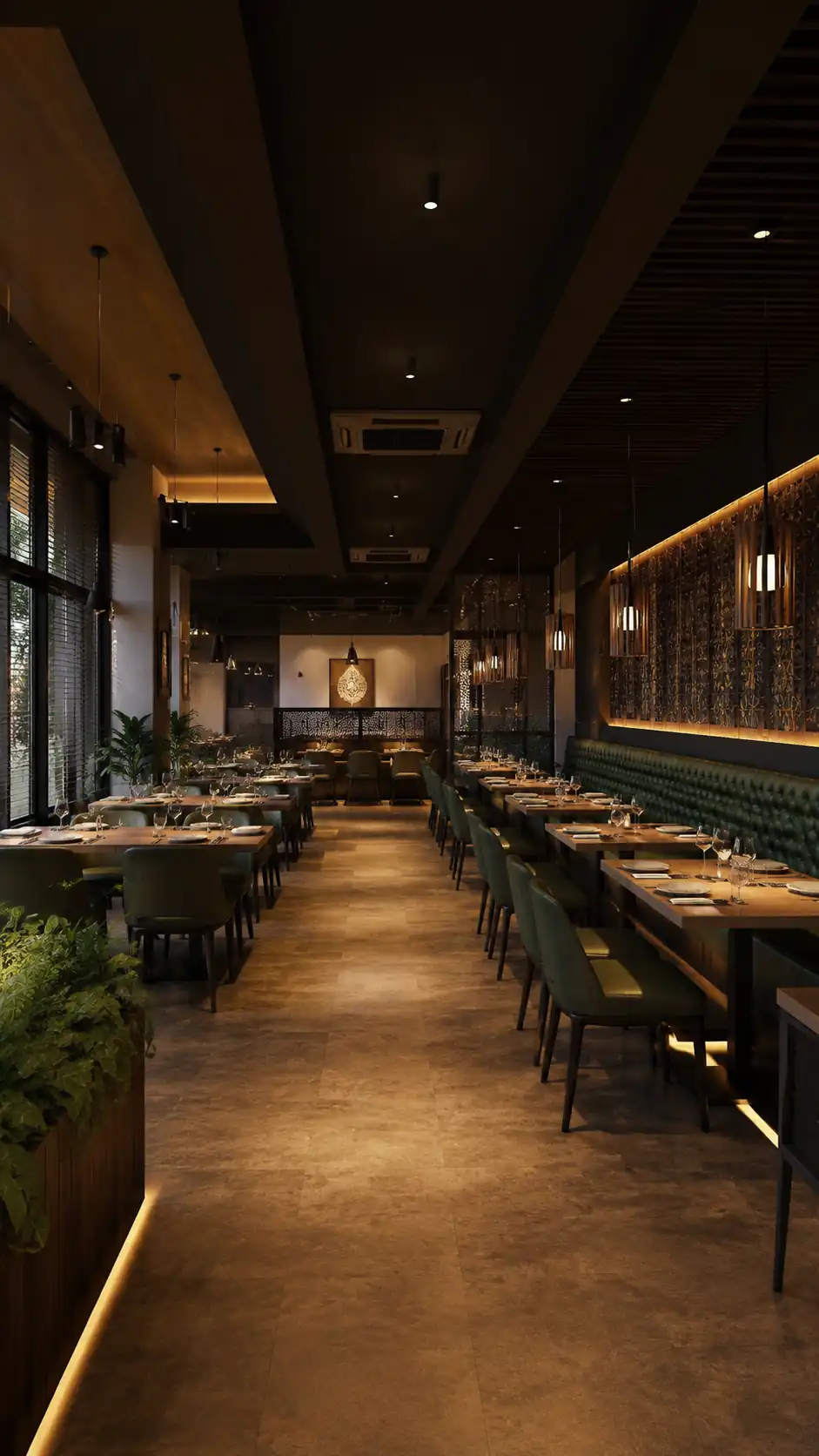 Restaurant interior fit-out, Trivandrum, by Rzianz Infrastructures