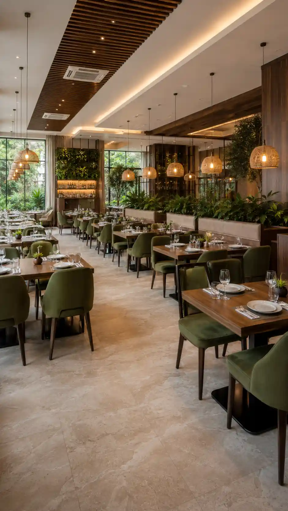 Cafe and bistro interior, Trivandrum, designed and built by Rzianz Infrastructures